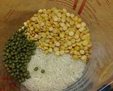 A picture of step 1 of Southern Indian Breakfast Crepe: Rice and Bean Adai.
