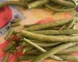 A picture of step 1 of Green Bean Bundles.