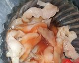 A picture of step 1 of Chicken stuff potato sandwich.