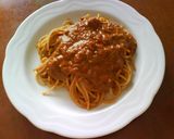 A picture of step 3 of Tomato Basil Pesto Sauce.