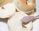 A picture of step 2 of Bagel Sandwich.