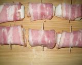 A picture of step 3 of Delicious Hanpen Wrapped in Bacon.