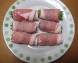 A picture of step 3 of Wrapped Pork with Cheese.
