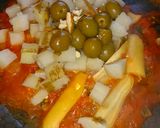 A picture of step 3 of Vizcaina-Style Tuna Stuffed Peppers.
