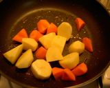A picture of step 6 of Storebought Curry Roux with a Twist! Very Satisfying Chicken Curry.