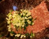 A picture of step 1 of Grilled Pork And Apple Burgers.