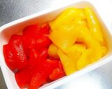 A picture of step 5 of Colorful Marinated Bell Peppers.