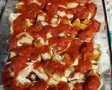 A picture of step 7 of Chicken Parmesan Stuffed Shells.