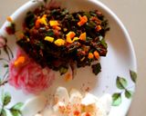 कांद्याची पात भाजी (kandyachi pat bhaji recipe in marathi) रेसिपी स्टेप 4 फोटो 