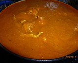 A picture of step 5 of Simple Butter Chicken Curry using a Hand Blender.