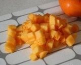A picture of step 1 of Persimmon Jam.