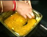 A picture of step 2 of Knafeh na'ameh (traditional palestinian recipe).