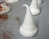 A picture of step 4 of Meringue Mushroom for Buche de Noel (Yule Log).