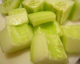 A picture of step 3 of Thick Cucumbers in Ankake (Thick Sauce).