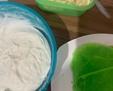 Foto langkah ke 5 dari resep Pancake Durian simpel takaran sendok tanpa mixer.