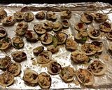 A picture of step 2 of Clams Casino.