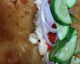 A picture of step 3 of Chicken paratha roll.
