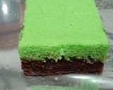 Foto langkah ke 9 dari resep Brownies Kukus choco pandan.