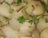 A picture of step 1 of Falahari aloo.