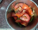 A picture of step 1 of Niramish Paneer.