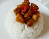 A picture of step 6 of Indonesian stir-fry chili 'tempe' and tofu ~ Lombok style 👍.