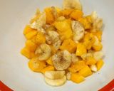 A picture of step 2 of Mango and banana chat🥭🍌🥭🍌.