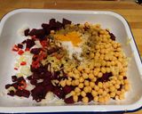 A picture of step 3 of Beetroot and chickpea coconut curry.