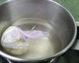 Foto del paso 7 de la receta Guisantes frescos con jamón y huevo poche