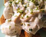Creamy Garlic Mushrooms on Toast, (with a poached egg) recipe step 5 photo