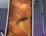 Foto langkah ke 8 dari resep Roti Tawar Marbel Coklat (sponge dough method) *M27.