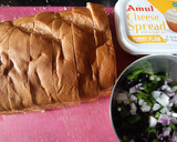 A picture of step 1 of Pizza Toast in 10 minutes.