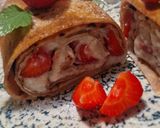 Epres, túrós palacsinta 🍓🍓🍓(vegán) recept fázis 9 fotója