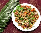 A picture of step 2 of Masala tomato peanut salad 🥗.