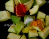 A picture of step 3 of Amba Khatta (traditional odia style instant raw mango pickle).
