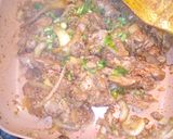 A picture of step 1 of Chicken Livers with Bread layered on Avo Mousse #OffalCooking.