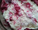 A picture of step 3 of Beetroot curd rice.