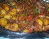 A picture of step 3 of Fried Chicken & potato meal.