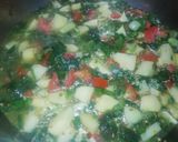 A picture of step 3 of Green onion potatoes 🥔🌰.