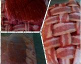 A picture of step 4 of Sunshine's bacon wrapped brined pork shoulder.