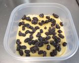 A picture of step 4 of Two-Colored Matcha Adzuki Bean Steamed Cake made with a Hand Mixer.