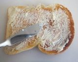 A picture of step 1 of For Beauty and Health Honey Cinnamon Toast.