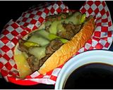 A picture of step 5 of Mike's Super Easy French Dips.