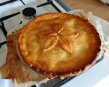 A picture of step 10 of Vickys Caramel Apple Pie, GF DF EF SF NF.