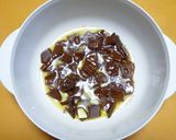 A picture of step 2 of Steamed Molten Chocolate Cake for Valentine's Day.