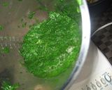 A picture of step 2 of Spinach and Paneer Indian Curry.
