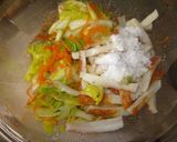 A picture of step 3 of Chinese Cabbage and Chikuwa Tossed in a Refreshing Sesame-Vinegar Dressing.