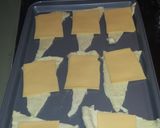 A picture of step 1 of Buttery croissant filled with green onion egg and cheese mixture.