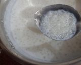 A picture of step 2 of Sabudana kheer.
