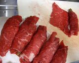 A picture of step 2 of Burdock Root Hachiman Rolls.