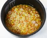 A picture of step 4 of Curry Pilaf.